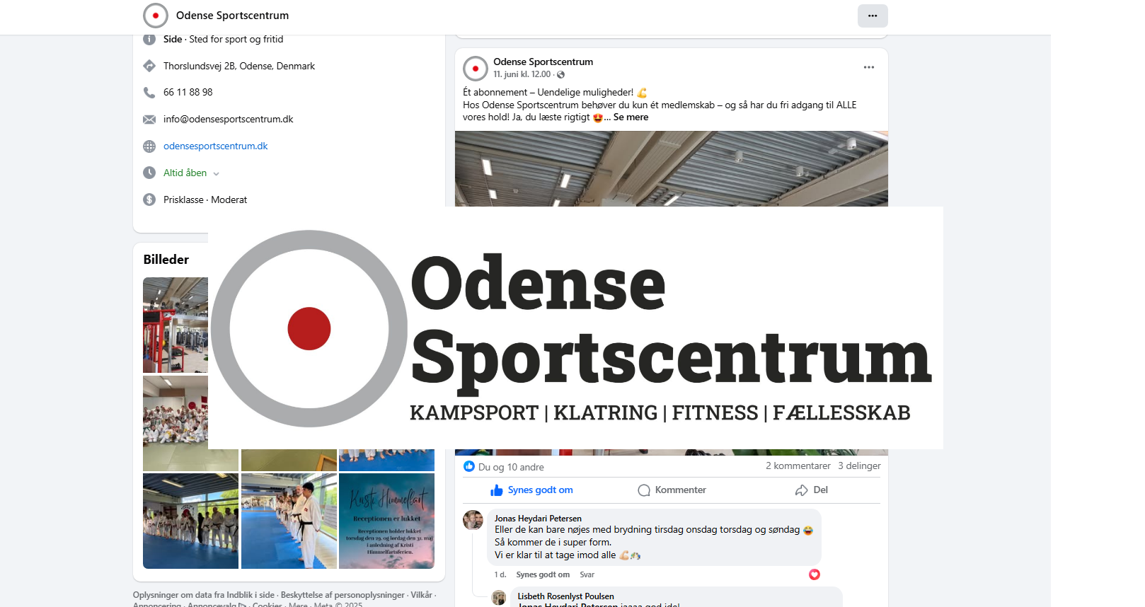 Markedsføring hos Odense Sportscentrum